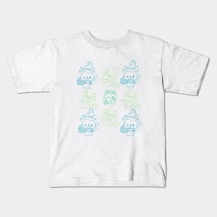 Cute cat pattern design Kids T-Shirt